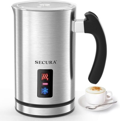 Electric Milk Frother Automatic Milk Steamer Warm/Cold Foam Maker Coffee