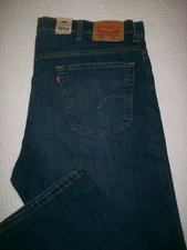 Levis 569 Loose Straight Fit 40x32 Men Jeans Size 40x32 Faded Dark Blue