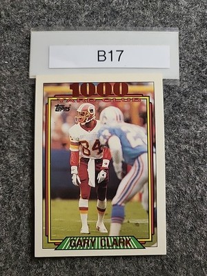 1992 Topps #5 Gary Clark 1000 Yard Club REDSKINS
