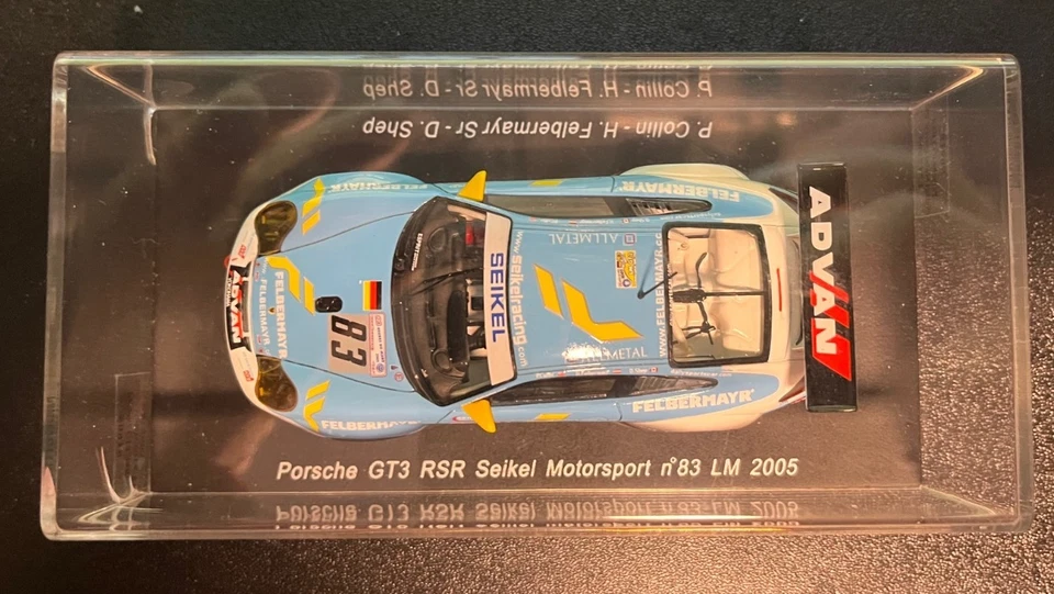 Spark 1/43 - Porsche GT3 RSR  ,Seikel Motorsport  #83  LeMans 2005 - Image 2 of 4