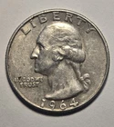 1964-D Washington Silver Quarter 25c .1808 Oz - Exact Coin Shown