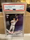 2017 Topps Chrome - Aaron Judge #169 (RC) Psa 10 Catching
