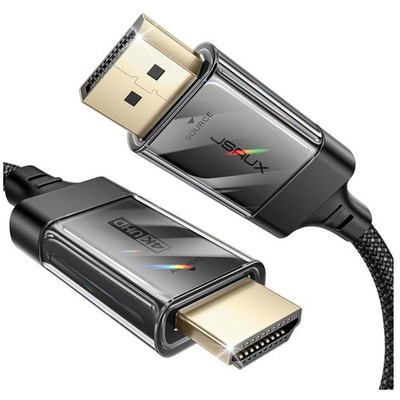 4K DisplayPort Kabel HDMI 2m unidirektional geflochten 60Hz Gaming Monitor