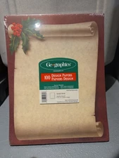 Geographics Holiday Paper Santa's Scrol Design Papers 100 Sheets New 