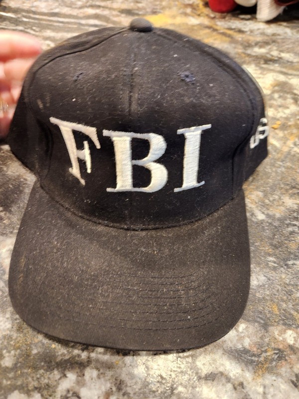 Black & White FBI Hat