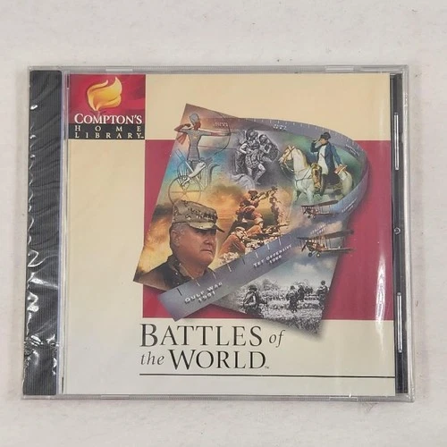 NEW SEALED Compton's Home Library: Battles of the World Interactive CD-ROM