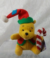 Winnie the Pooh ELF Bear Christmas Applause Disney Small 5" Plush Stuffed Doll