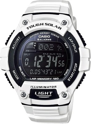 CASIO W-S220C-7BJH Tough Solar Watch White Lap Memory 120 10BAR Negative JP