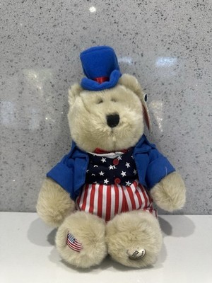Starbucks 20th Bearista 2002 4th of July America Uncle Sam Bear USA Plüsch