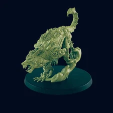 Mutated Wolf Beastie - Beyond the Badlands - Mini - EC3D - Cyber Punk - SciFi RP