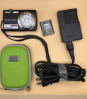 Nikon Coolpix S220 10.0Mp Digital Camera Graphite Black w/ Battery, Chgr, Case