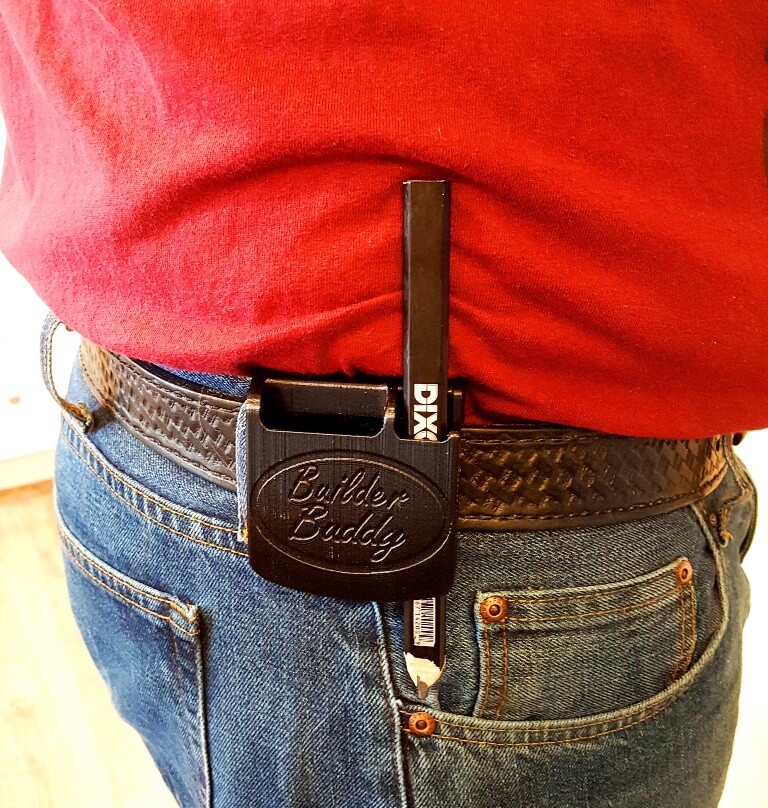 Tape Measure Holder for Any Tape Measure and Contractor Pencil