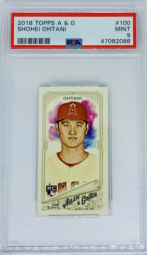 2018 Topps Allen & Ginter Shohei Ohtani RC Mini PSA 9 Mint Nice!