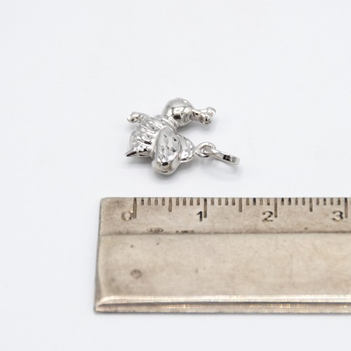 Ciondolo in oro bianco 18 kt a forma di ape E.194 - Foto 5 di 8