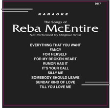 Karaoke Backstage CD G Reba McEntire, 9917 Rumor Has It,Fancy,Till You Love me 