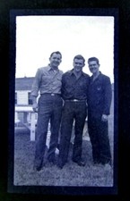1940s Soldiers USA US Army World War II Era Vintage Photo Negative 2.6X4.5 J