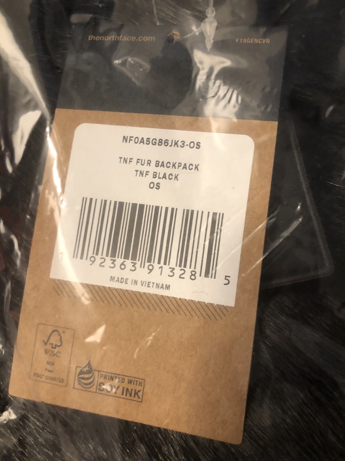 supreme the north face faux fur backpack