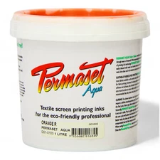 Orange Crush Fabric Ink - Vibrant Screenprinting Ink for Standard Covers - 1 Lit