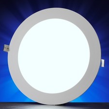 Auraglow LED Circle Slim Panel Downlight Office Ceiling Light - 4000k / 6500K