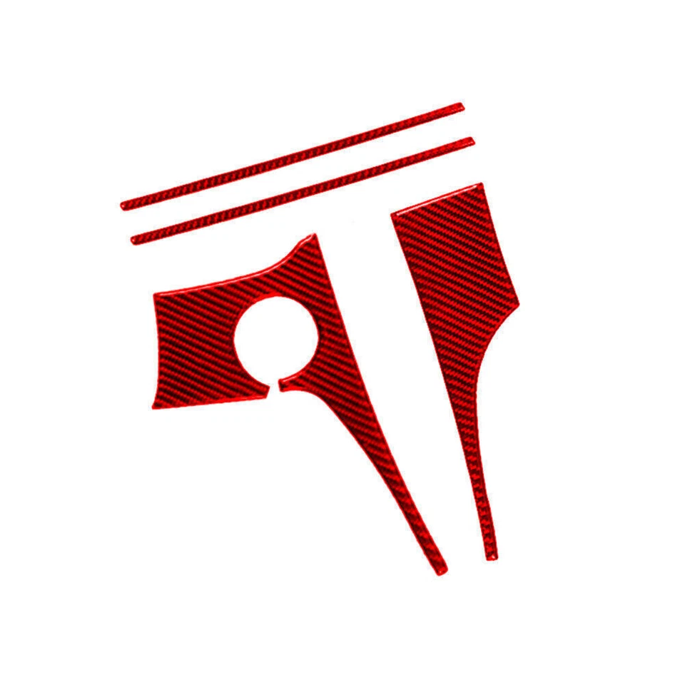 Tira de tablero de fibra de carbono cubierta embellecedor para Mercedes-Benz W203 2005-2007 rojo Foto 2 de 4