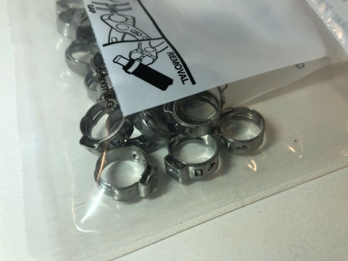 QTY 25 PACK Oetiker Stepless Ear Clamp 11.3-505R Coca Cola Parts CCP 17484 - Picture 3 of 3