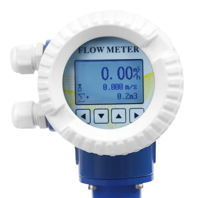 Intelligent Integrated Split Pipe Electromagnetic Flow Meter Digital ...