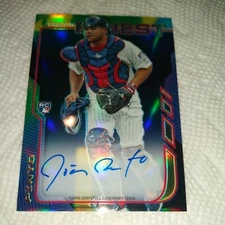 Josmil Pinto 2014 Topps Finest AUTOGRAPH ROOKIE CARD #RA-JPI Minnesota Twins