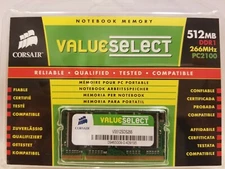 CORSAIR 512 MB SO-DIMM DDR1 SDRAM MEMORY
