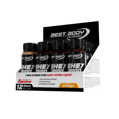 (EUR 47,21 / L) 12 x 60 ml Whey Amino Shot Best Body Nutrition - Aminosäuren