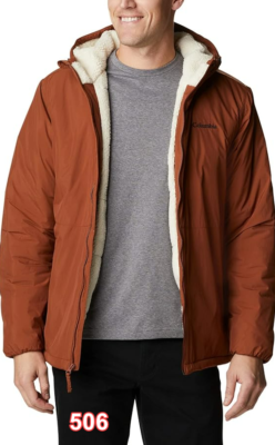 Columbia Men's Grand Wall Sherpa Jacket Dark Amber/Chalk XL | eBay