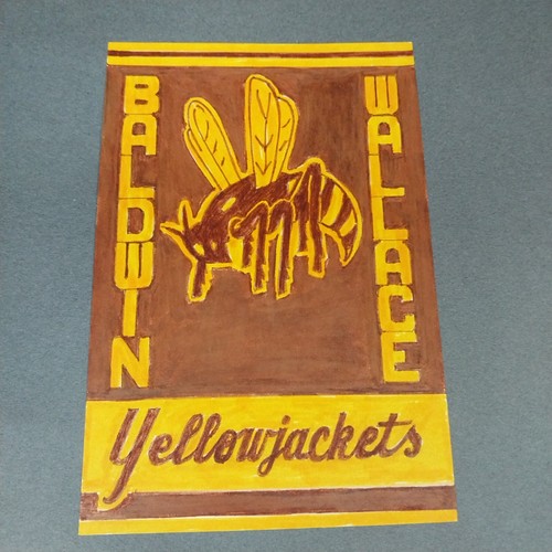 Baldwin Wallace Yellowjackets Berea OH 6x4 Scrapbook Collage Shadowbox Artwork