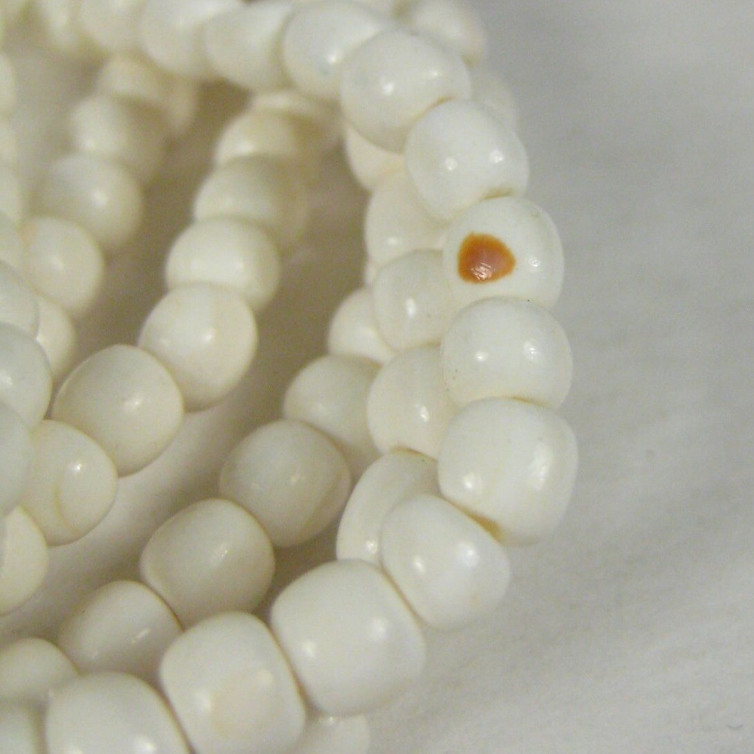 Rainbow Plastic Beaded Necklace Statement 28 inch… - image 4