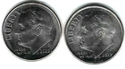 2022-P+D Brilliant Uncirculated Two Types Roosevelt Dime Coins!