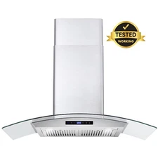 36 IN. DUCTED WALL MOUNT RANGE HOOD (OPEN BOX) - STAINLESS STEEL, TOUCH CONTROLS