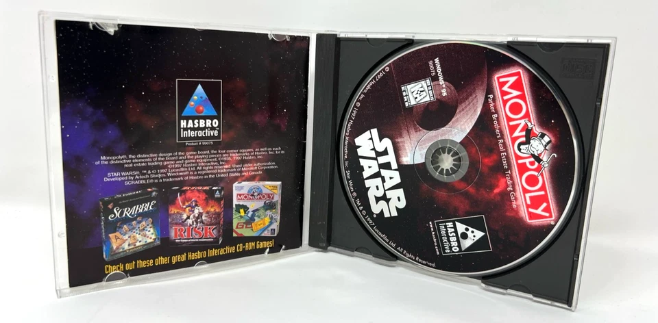 Star Wars Monopoly CD-ROM Edition (PC 1997) CIB - Vintage - Image 3 of 3