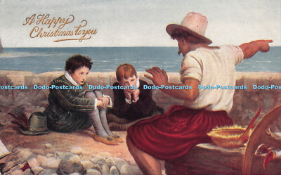 R229929 A Happy Christmas to you Boyhood of Raleigh by Sir John Everett Millais