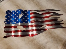 Metal American Flag, Hand Drawn, Unique! MADE IN AMERICA! USA