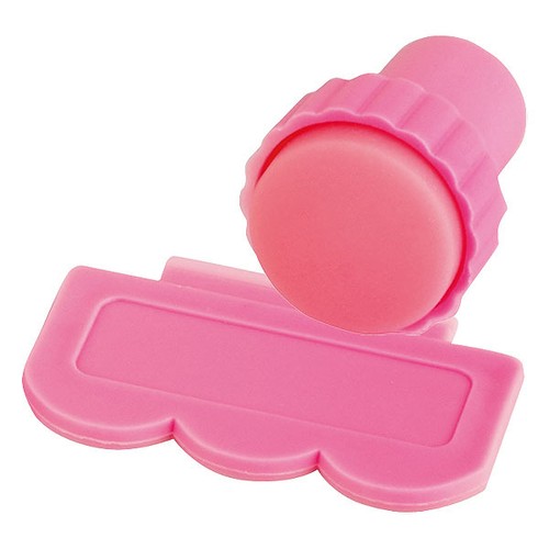 Stamping Set, Stempel mit Schaber, Stamper mit Scraper, Nailart Muster Tattoo !