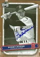 Bobby Doerr autographed Baseball Card (Red Sox) 2005 Upper Deck Classics #12