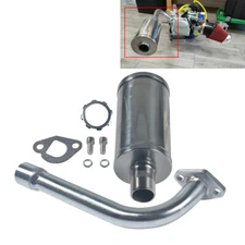 Exhaust Pipe Header & Muffler For Predator 196cc/212cc Honda GX160 GX200 Go Kart