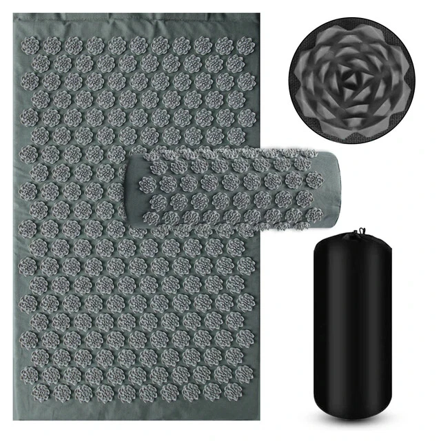 Yoga Mat Cushion Foot Massager Needle Applicator for Pilates Fitness Body Relief