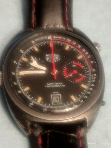 VINTAGE HEUER MONZA 150.501 CHRONOGRAPH, PVD COATED,  MENS WATCH