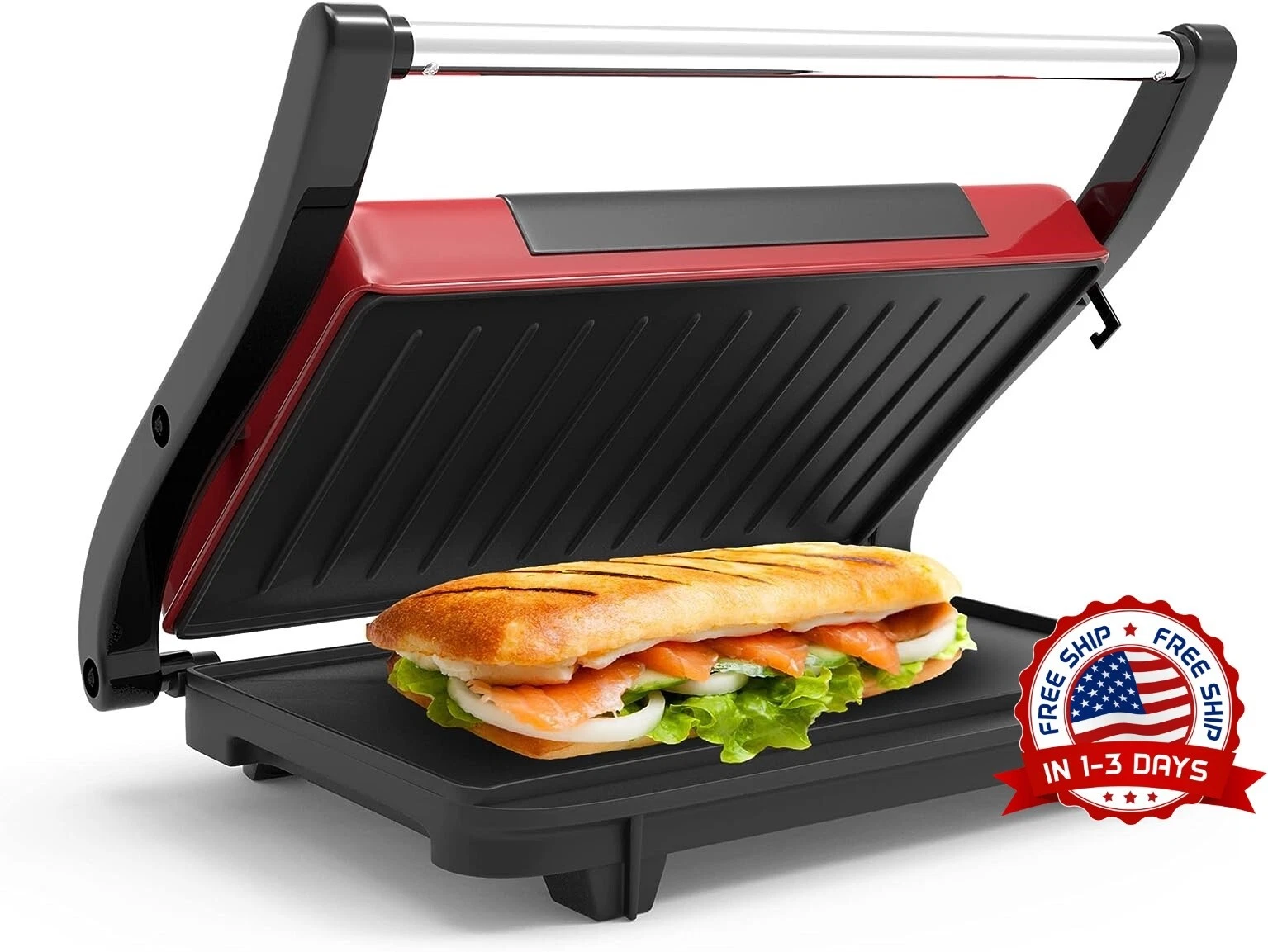 Tostadora de Pan Sandwichera Electrica Parrilla Sandwiches Sanduchera Sandwiches