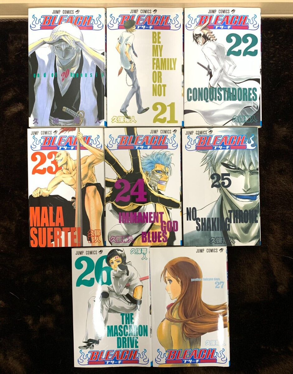 Bleach japanese language comic vol.20-vol.27 jump comics