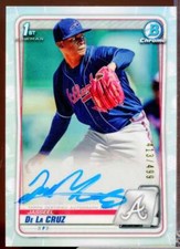 Jasseel De La Cruz 2020 Bowman Chrome Prospect Autographs Refractors #CPAJDC 