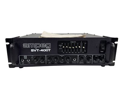 Ampeg SVT-400T 400 Watt Rack Mountable Bass Amplifier Head +