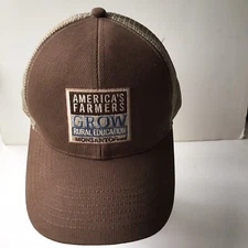 America's Farmers Grow Monsanto Ball Hat Cap Brown Mesh Adjustable K-Products