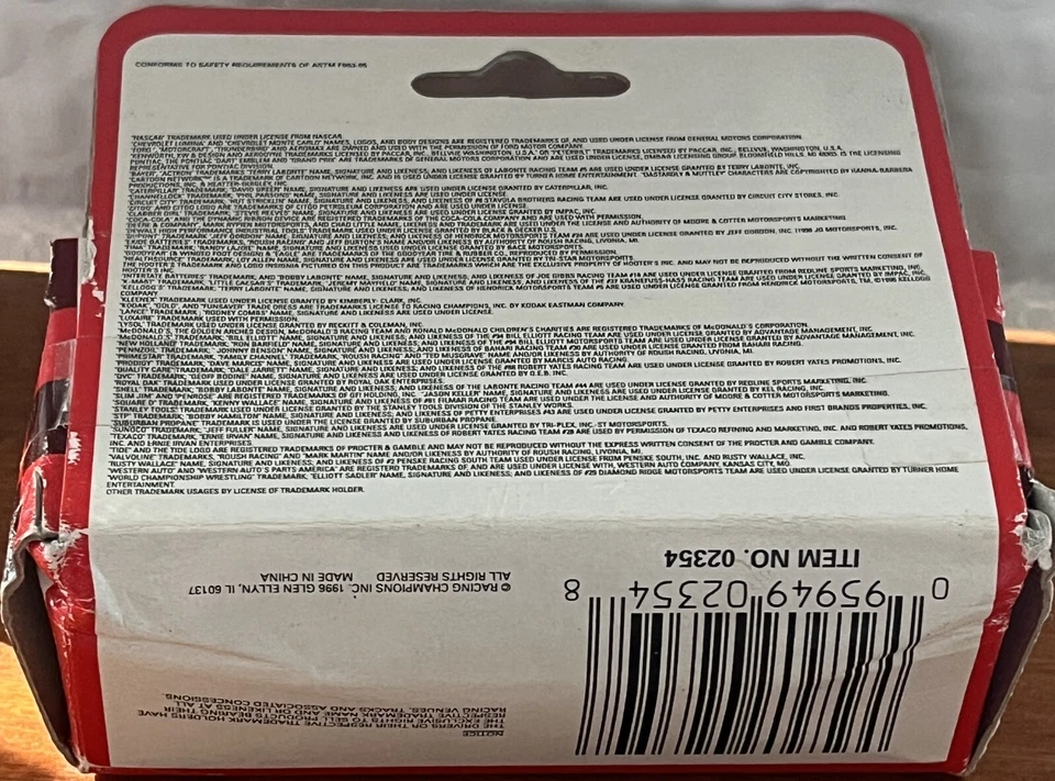 1997 Racing Champions Johnny Benson #30 Pennzoil Chevy 1:64 caja de tarjetas diecast nueva Foto 3 de 3