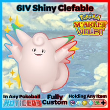 ✨ Shiny Clefable 6IV ✨ Pokemon Scarlet & Violet 🚀 Fast 🚀