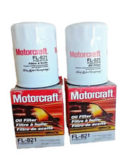 Lot of 2 Engine Oil Filters MOTORCRAFT FL-821 F12Z-6731-B, (Made in USA)